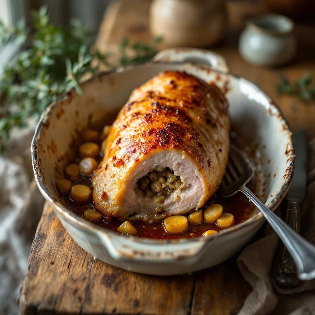 Filet de porc farci